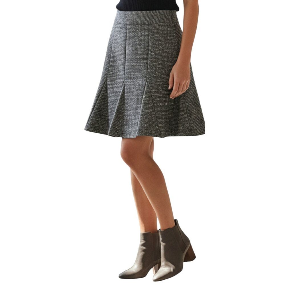BANANA REPUBLIC Gray Metallic Trumpet Mermaid Skirt - Size 0